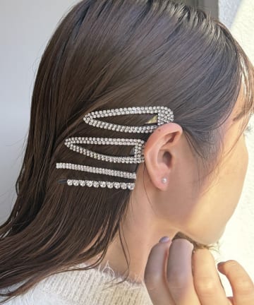 Lattice(ラティス) ストーンパッチンピン/ヘアピンセット(4P)