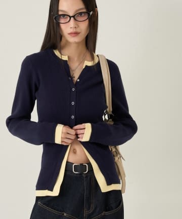 WHO’S WHO gallery(フーズフーギャラリー) レイヤードヘンリーナローカーデ