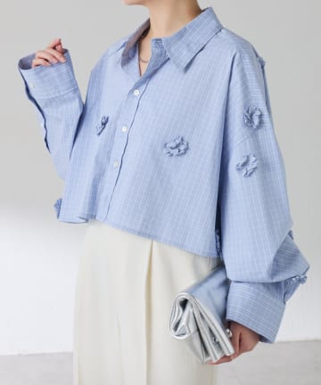 COLLAGE GALLARDAGALANTE(コラージュ ガリャルダガランテ) 【PROVOKE別注アイテム】フラワーモチーフシャツ