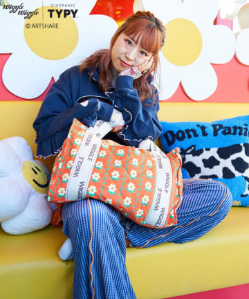 CIAOPANIC TYPY(チャオパニックティピー) 【wiggle wiggle】ジャガードテープマルチウェイトートバッグ/キャリーオンバッグ/マザーズバッグ