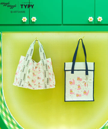 CIAOPANIC TYPY(チャオパニックティピー) 【wiggle wiggle】フラップ縦型トートバッグ/PC・タブレットケース/15.6インチPC対応