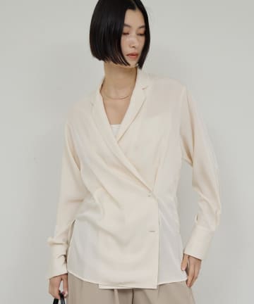 GALLARDAGALANTE(ガリャルダガランテ) 【手洗い可】2WAYシャツジャケット