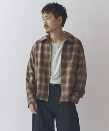 Lui's(ルイス) オンブレーチェックブルゾン