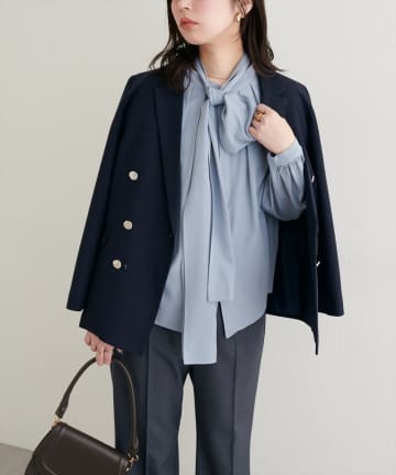 NICE CLAUP / OLIVE des OLIVE OUTLET(ナイスクラップ  / オリーブ デ オリーブ アウトレット) 【EVERY.VERY niceclaup】ボウタイリボンブラウス