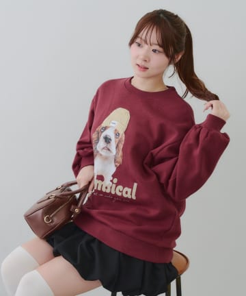 NICE CLAUP / OLIVE des OLIVE OUTLET(ナイスクラップ  / オリーブ デ オリーブ アウトレット) 【RMAF】ニット帽スウェット