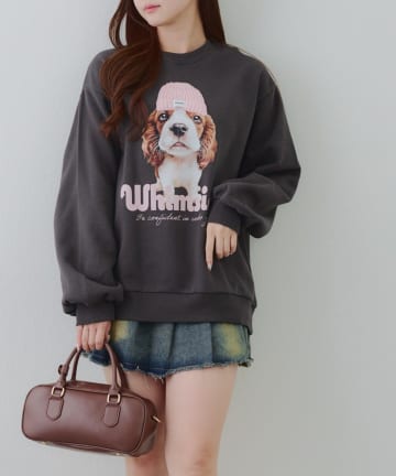 NICE CLAUP / OLIVE des OLIVE OUTLET(ナイスクラップ  / オリーブ デ オリーブ アウトレット) 【RMAF】ニット帽スウェット