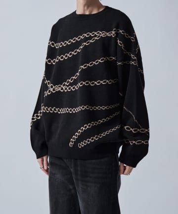 Lui's(ルイス) チェーン柄ジャガードPO