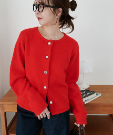 DISCOAT(ディスコート) マルチ釦カーディガン