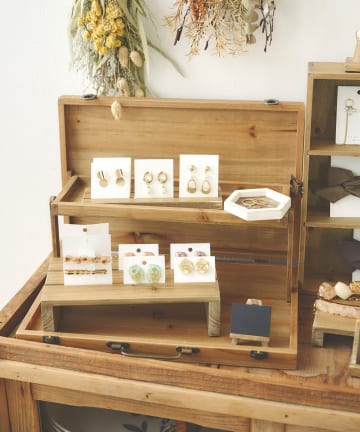 salut!(サリュ) 《WEB限定再入荷》ディスプレイトランクボックススリム／マルシェディスプレイ