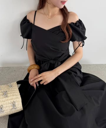 NICE CLAUP / OLIVE des OLIVE OUTLET(ナイスクラップ  / オリーブ デ オリーブ アウトレット) 【one after another】ブラウスセットワンピ