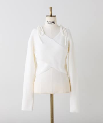 NICE CLAUP / OLIVE des OLIVE OUTLET(ナイスクラップ  / オリーブ デ オリーブ アウトレット) 【Seemi.】クロスニット