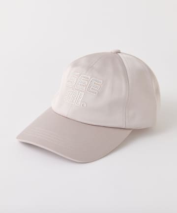 NICE CLAUP / OLIVE des OLIVE OUTLET(ナイスクラップ  / オリーブ デ オリーブ アウトレット) 【Seemi.】ビジューロゴキャップ