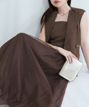 NICE CLAUP / OLIVE des OLIVE OUTLET(ナイスクラップ  / オリーブ デ オリーブ アウトレット) 【EVERY.VERY niceclaup】ベストセットキャミワンピース