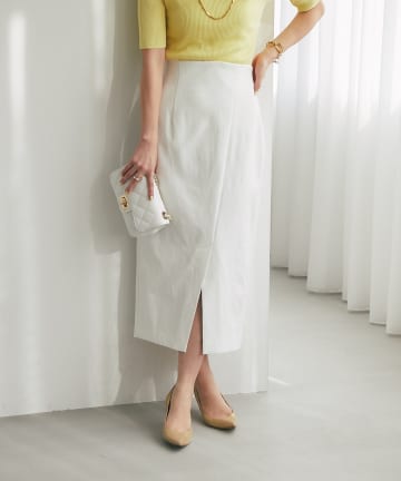 La boutique BonBon(ラブティックボンボン) 【3サイズ展開・美シルエット】ドライオックスナロースカート