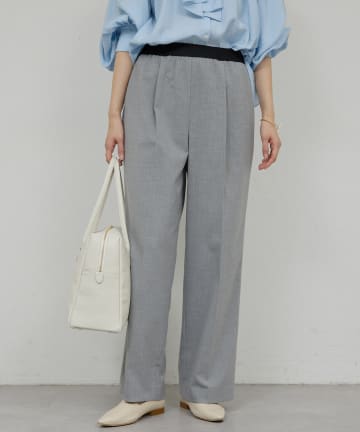 GALLARDAGALANTE(ガリャルダガランテ) 【楽ちんキレイ見え】【セットアップ対応】エラスティックパンツ