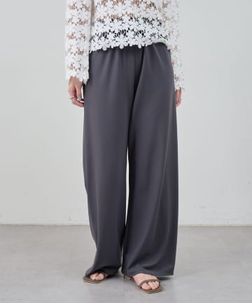 OUTLET(アウトレット) 【SHENERY】ギャザーワイドパンツ