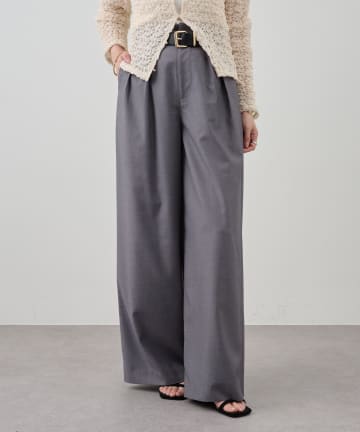 OUTLET(アウトレット) 【SHENERY】ダブルタックスラックス