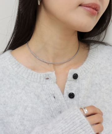 FREDY & GLOSTER(フレディ アンド グロスター) ステンレススクリューチェーンネックレス ショート