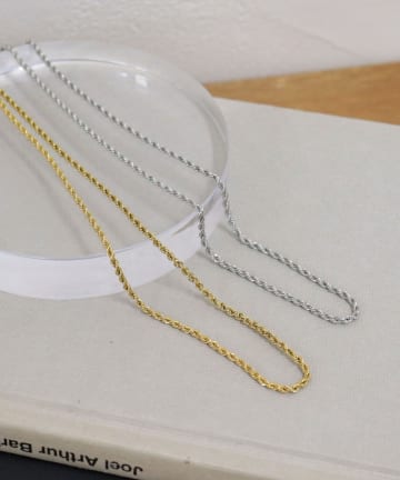 FREDY & GLOSTER(フレディ アンド グロスター) ステンレススクリューチェーンネックレス ショート