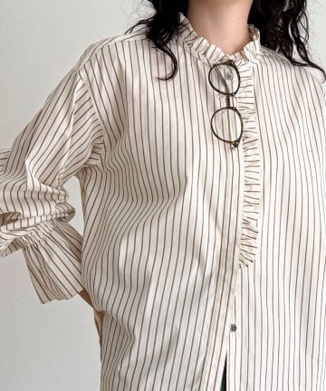 FREDY & GLOSTER(フレディ アンド グロスター) フリルデザインシャツ