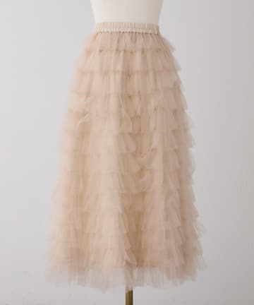 Seemi.by NICE CLAUP(シーミーバイナイスクラップ) 【Seemi.】チュールロングスカート