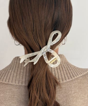 Lattice(ラティス) リボンストーンクリップ