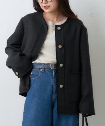 CIAOPANIC TYPY(チャオパニックティピー) ≪オケージョン対応≫【willow】ツイードジャケット