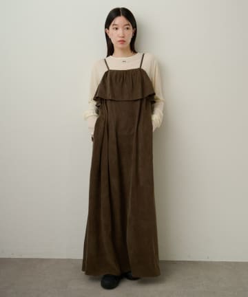 OUTLET(アウトレット) 【Omekashi】フリルキャミワンピース