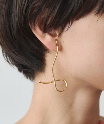 OUTLET(アウトレット) 【Loungedress】【GALENA/ガレナ】ループラインピアス