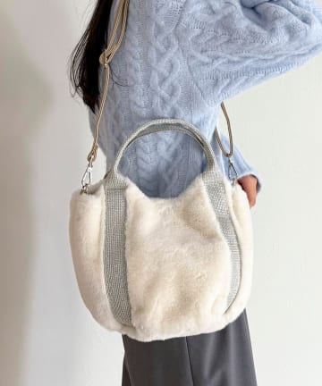 FREDY & GLOSTER(フレディ アンド グロスター) ラメテープ2WAYエコファートートバッグ