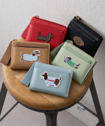Remind me and forever(リマインドミーアンドフォーエバー) 【WEB限定】カードケース付、犬刺繍ウォレット