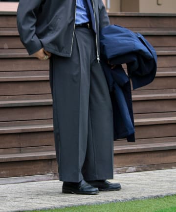 FREDY & GLOSTER(フレディ アンド グロスター) 【セットアップ対応】ウールライクワイドパンツ