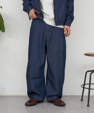 CIAOPANIC(チャオパニック) サイドタックコットンツイードパンツ