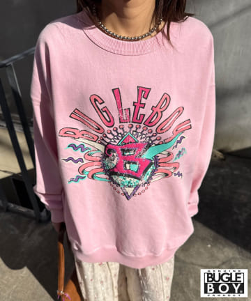 CIAOPANIC(チャオパニック) 【BUGLE BOY/ビューグル ボーイ】アソートプリントフェードスウェット