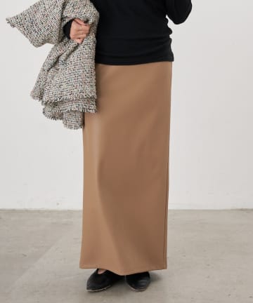 【26SS予約】レザーマキシスカート