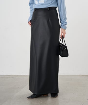 SHENERY(シーナリー) 【26SS予約】レザーマキシスカート