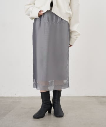 【26SS予約】4WAYダブルレイヤードスカート