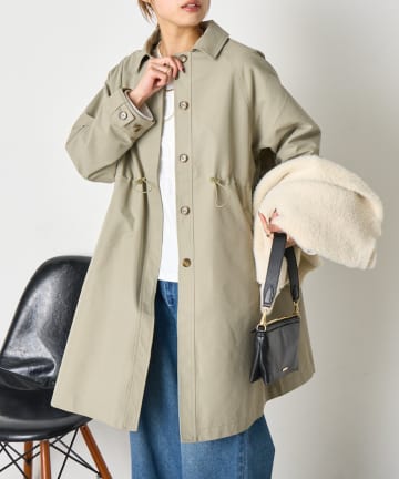 Jena　espace merveilleux(ジェナ　エスパスメルヴェイユ) ウエストギャザーコート