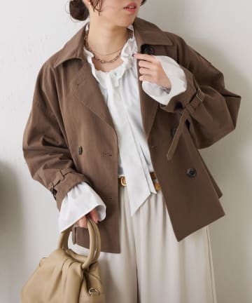 Jena　espace merveilleux(ジェナ　エスパスメルヴェイユ) ショートトレンチジャケット