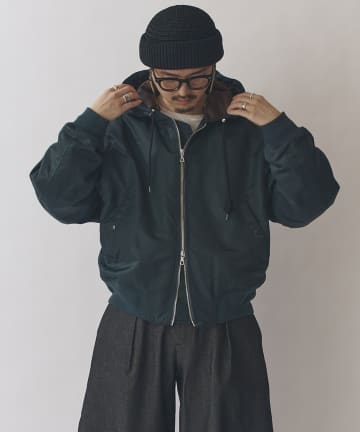 Lui's(ルイス) フーデッドボンバーブルゾン