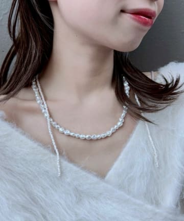 Kastane(カスタネ) 【fiw.】ブランチパールネックレス