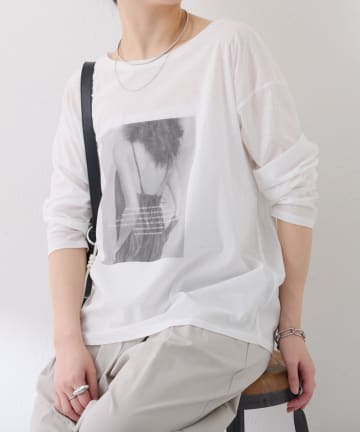 COLLAGE GALLARDAGALANTE(コラージュ ガリャルダガランテ) 【インナーにも使える◎】シアードルマンフォトロンT