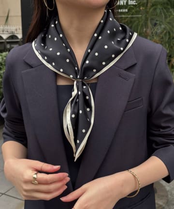 COLLAGE GALLARDAGALANTE(コラージュ ガリャルダガランテ) 【PAPILLONNER/パピヨネ】スクエアドットスカーフ/セレモニー