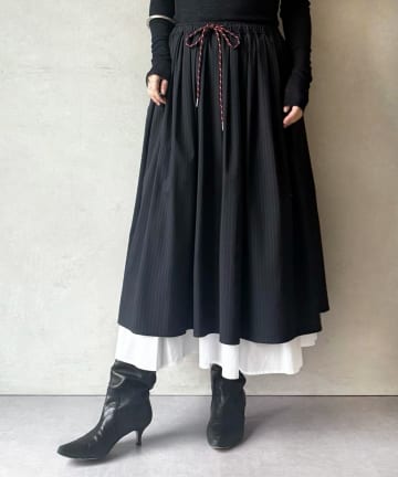 BEARDSLEY(ビアズリー) レイヤードギャザースカート