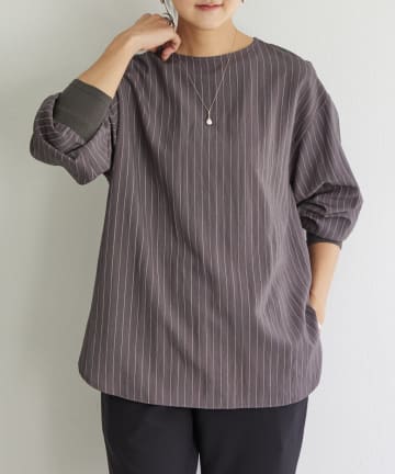 BEARDSLEY(ビアズリー) 袖口ニットシャツ