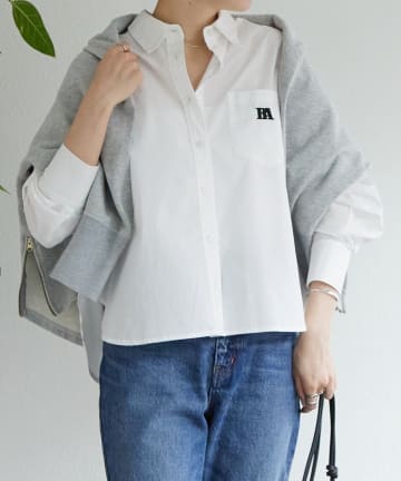 BEARDSLEY(ビアズリー) 刺繍入りショートシャツ