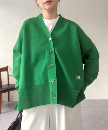 BEARDSLEY(ビアズリー) 刺繍入りビッグカーディガン