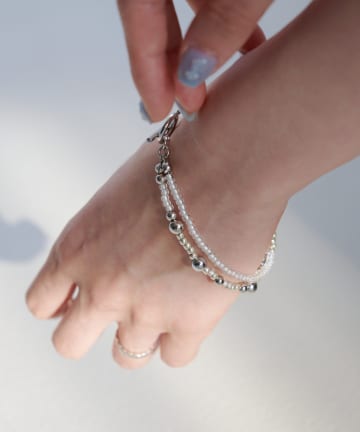 Kastane(カスタネ) 【fiw.】フラワービーズブレス