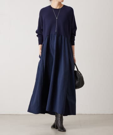 BEARDSLEY(ビアズリー) ニットコンビワンピース