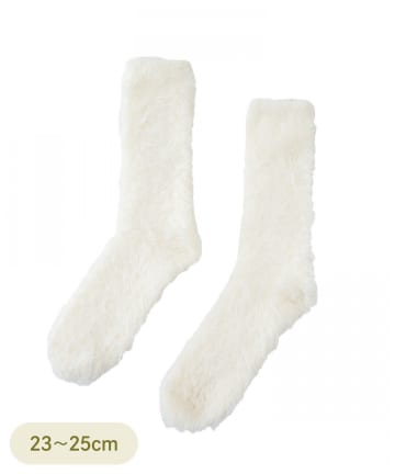 3COINS(スリーコインズ) もこもこエコファークルーソックス